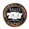 Image 2 : .999 Silver Bally's Las Vegas, Nevada $10 Casino Limited Edition Gaming Token