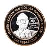 Image 2 : .999 Silver Las Vegas Club $10 Limited Edition Casino Gaming Token