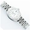 Image 3 : Rolex Ladies Stainless Steel White Diamond Quickset Datejust Wristwatch