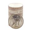 Image 2 : Roll of (20) Brilliant Uncirculated 1923 $1 Peace Silver Dollar Coins