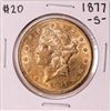 Image 1 : 1877-S $20 Liberty Head Double Eagle Gold Coin