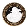 Image 1 : .999 Silver Binion's Horseshoe Las Vegas, NV $10 Casino Limited Edition Gaming Token