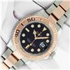 Image 2 : Rolex Men's 18K Rose Gold And Stainless Steel Yachtmaster Watch With Box