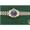 Image 5 : Rolex Ladies Two Tone Blue Vignette Diamond & Sapphire Datejust Wristwatch