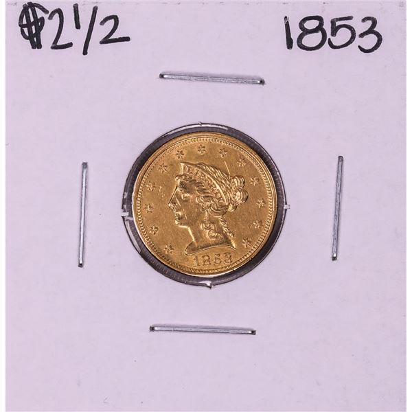 1853 $2 1/2 Liberty Head Quarter Eagle Gold Coin