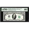 Image 1 : 1950 $10 Federal Reserve Note St. Louis Fr.2010-HW Wide PMG Gem Uncirculated 66EPQ