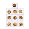 Image 1 : Lot of (10) Sealed 1999 Canadian $5 Maple Leaf Gold Coins