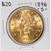 Image 1 : 1896-S $20 Liberty Head Double Eagle Gold Coin