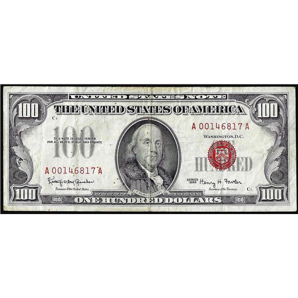 1966 $100 Legal Tender Note