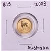 Image 1 : 2003 Australia $15 Year Of The Goat 1/10 oz Gold Coin