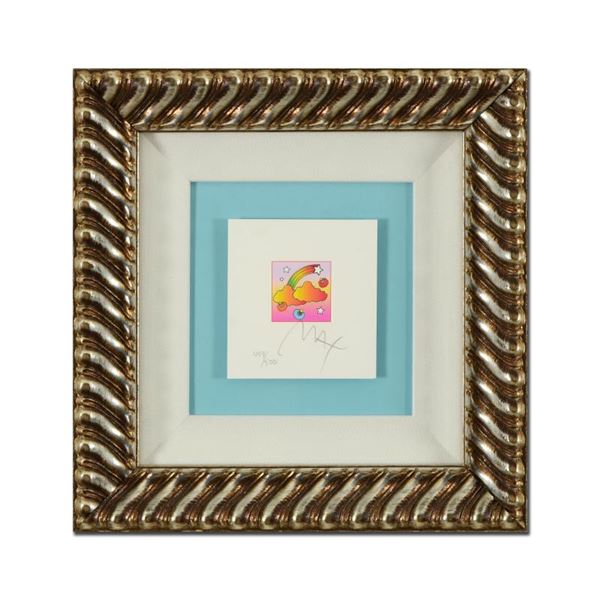 Peter Max "Rainbow With Clouds" Limited Edition Lithograph On Paper