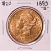 Image 1 : 1883-S $20 Liberty Head Double Eagle Gold Coin