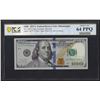 Image 1 : 2017A $100 Federal Reserve Bank Note PCGS Choice Uncirculated 64PPQ Fancy Serial