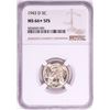 Image 1 : 1943-D Jefferson Nickel Coin NGC MS66+ 5FS