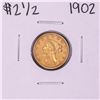 Image 1 : 1902 $2 1/2 Liberty Head Quarter Eagle Gold Coin