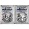 Image 1 : 2021-(S) Type 1 & Type 2 $1 American Silver Eagle Coins PCGS MS69 First Strike