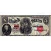 Image 1 : 1907 $5 Woodchopper Legal Tender Note