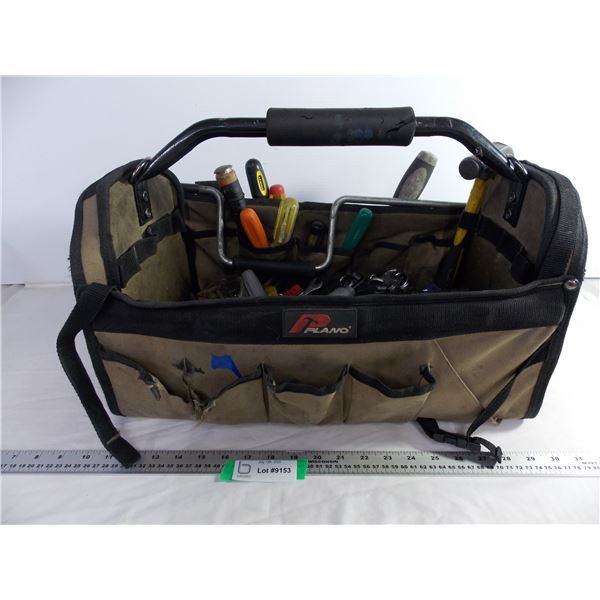 Plano Case with Misc Tools-Wrenches, Screwdrivers, Hammer, Tape Measure