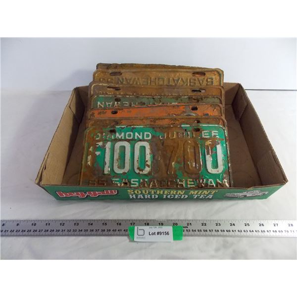 (11) Rusty Saskatchewan License Plates