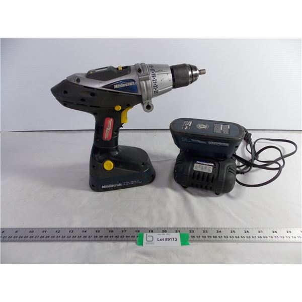 Mastercraft 18V Cordless Drill with Charger and Extra Battery-both work