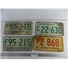 Image 2 : (4) SK License Plates