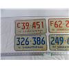 Image 2 : (4) SK License Plates