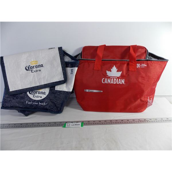 (2) Beer Brand Cooler Bags