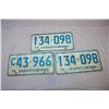 Image 4 : 1971,1974,1976 Saskatchewan License Plates
