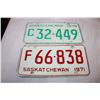 Image 2 : 1970,71,75,76,91 Saskatchewan License Plates