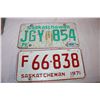 Image 4 : 1970,71,75,76,91 Saskatchewan License Plates