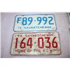 Image 2 : 1973,76 Saskatchewan License Plates