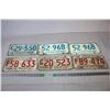 Image 1 : 1974,76 Saskatchewan License Plates