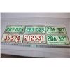 Image 1 : 1970,71,74 Saskatchewan License Plates