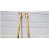 Image 3 : *(2) Wooden canoe paddles - 5' long