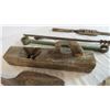Image 4 : Vintage Wood Plane with coal shovel and box cutters