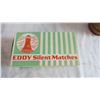 Image 3 : Eddy Silent matches with assorted glass and salt and pepper shakers