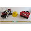 Image 1 : Buggy toy car, Bosch hard hat and toy car holder