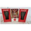 Image 2 : (4) Coca-Cola glass cups 3 in box