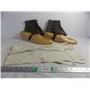 Image 1 : Spats, shoe stretchers + vintage gloves
