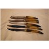 Image 4 : Crown Sheffield Stainless Steak Set (6)Forks (6) Knives and Carving Set