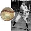 Image 1 : Ty Cobb Signed Red Stitched Baseball