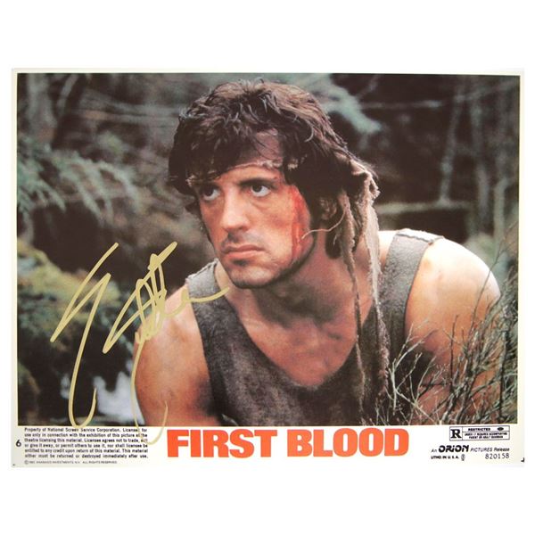 Sylvestor Stallone Signed First Blood Photograph