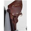 Image 7 : Sam Brown Leather Belt & Gun Holster Cat B