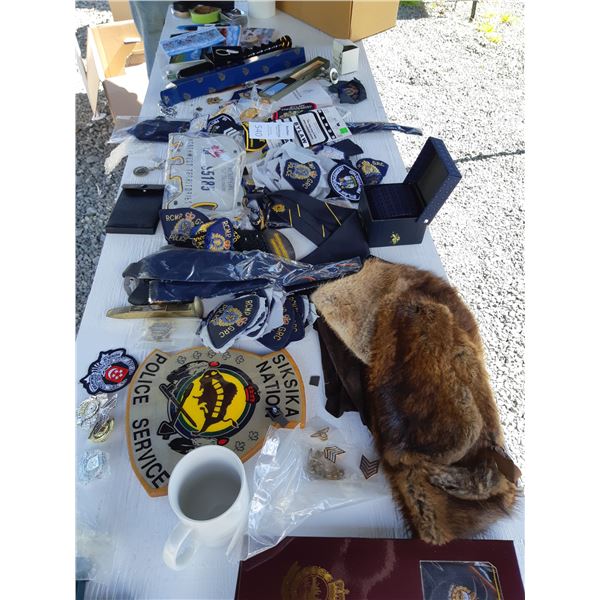 Police PIns, Badges, Hats & Other Memorabilia  Cat B