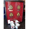 Image 1 : Framed RCMP Insignia & RCMP Cups Cat B