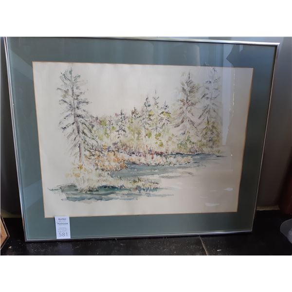 Framed & Signed Art by Lala Koehn Cat B