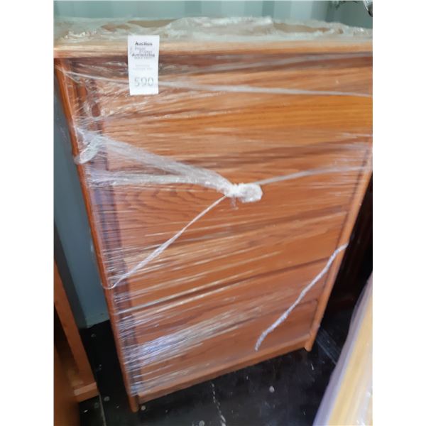 Oak Tall Boy Dresser Cat C