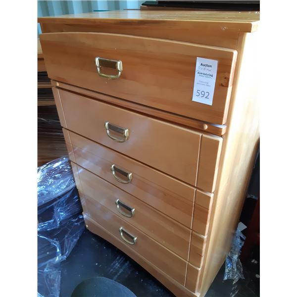 Oak Tall Boy Dresser Cat C