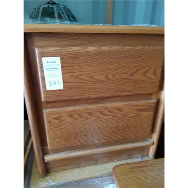 Oak Night Table Cat C