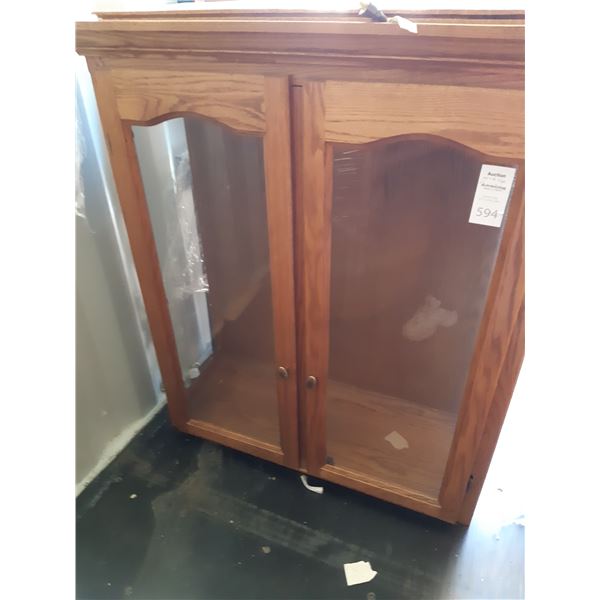 Oak Glass Cabinet Cat C